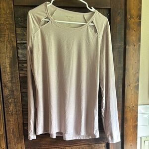 Women's Beige Long Sleeve Top